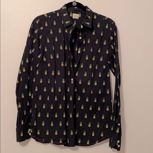 J. Crew Pineapple Button down